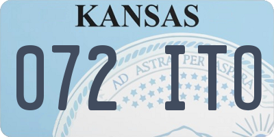 KS license plate 072ITO