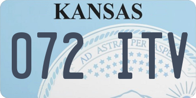 KS license plate 072ITV