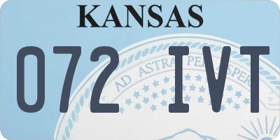 KS license plate 072IVT