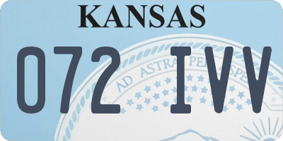 KS license plate 072IVV