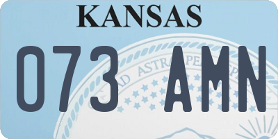 KS license plate 073AMN