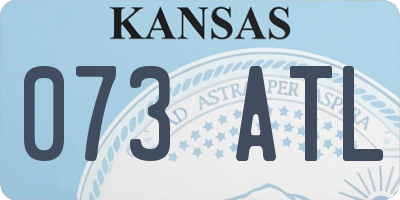 KS license plate 073ATL