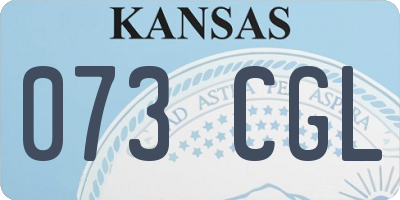 KS license plate 073CGL
