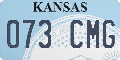 KS license plate 073CMG