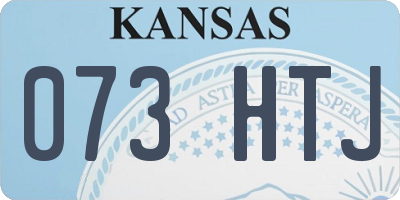 KS license plate 073HTJ