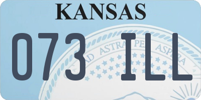 KS license plate 073ILL