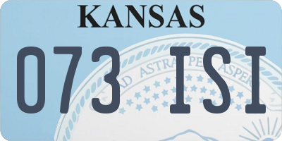 KS license plate 073ISI