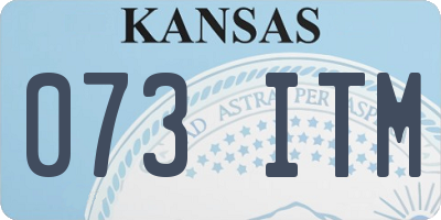 KS license plate 073ITM