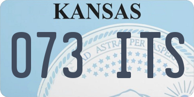 KS license plate 073ITS