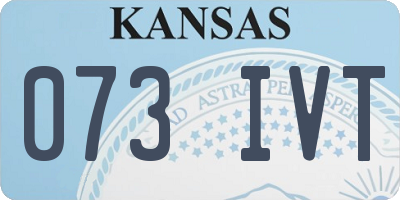 KS license plate 073IVT