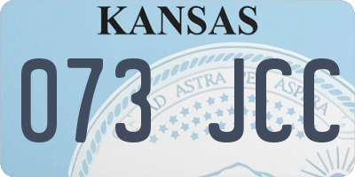 KS license plate 073JCC