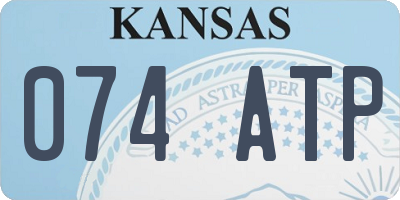 KS license plate 074ATP