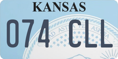 KS license plate 074CLL