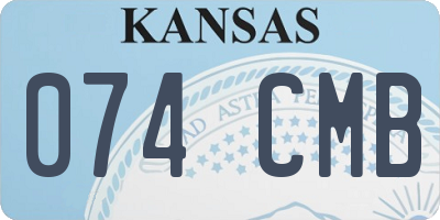 KS license plate 074CMB