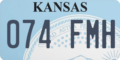 KS license plate 074FMH