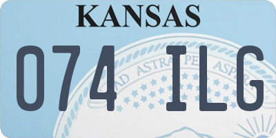 KS license plate 074ILG