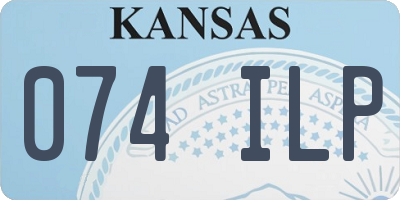 KS license plate 074ILP