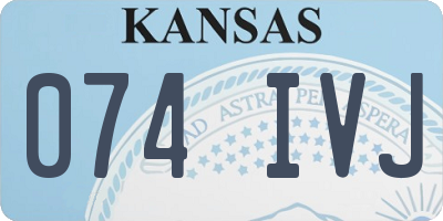 KS license plate 074IVJ