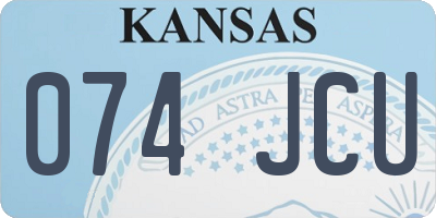 KS license plate 074JCU