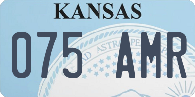 KS license plate 075AMR
