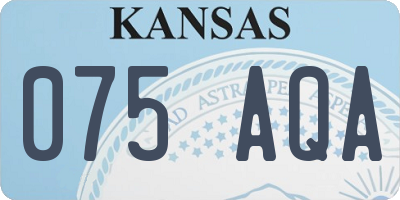 KS license plate 075AQA
