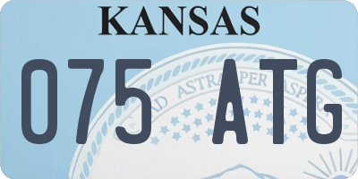 KS license plate 075ATG