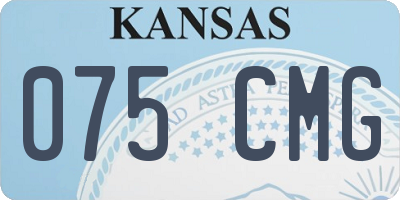 KS license plate 075CMG