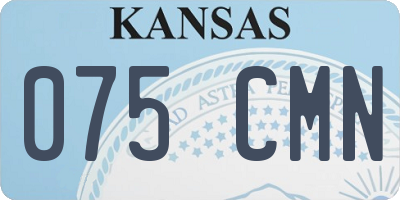 KS license plate 075CMN