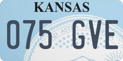 KS license plate 075GVE