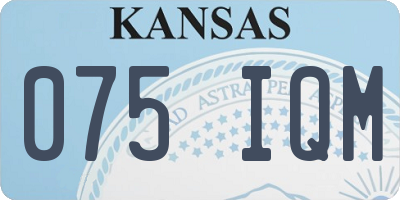 KS license plate 075IQM