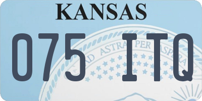 KS license plate 075ITQ