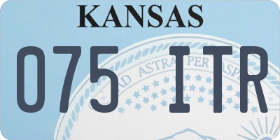 KS license plate 075ITR