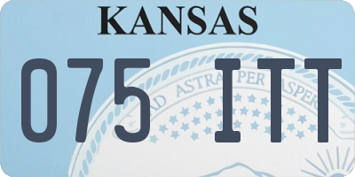 KS license plate 075ITT