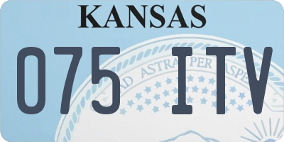 KS license plate 075ITV