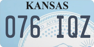KS license plate 076IQZ