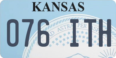 KS license plate 076ITH