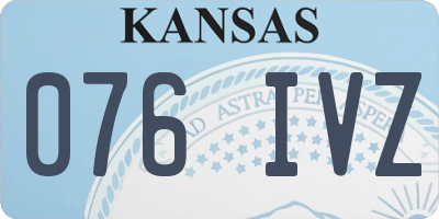 KS license plate 076IVZ