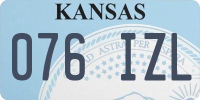 KS license plate 076IZL
