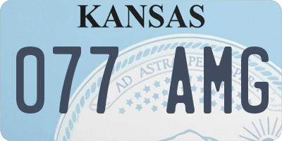 KS license plate 077AMG