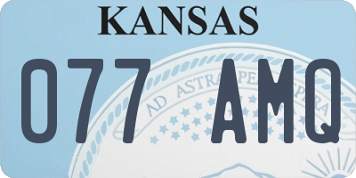 KS license plate 077AMQ