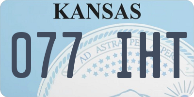 KS license plate 077IHT