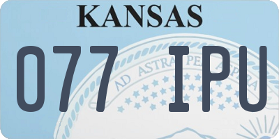 KS license plate 077IPU