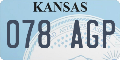 KS license plate 078AGP