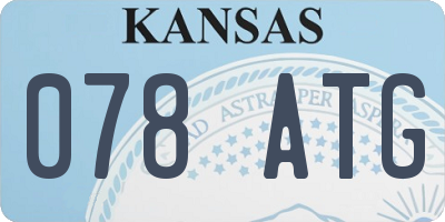 KS license plate 078ATG