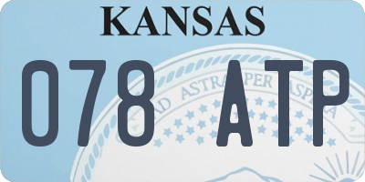 KS license plate 078ATP