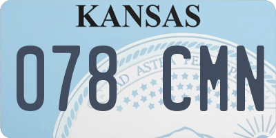KS license plate 078CMN