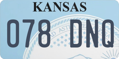 KS license plate 078DNQ