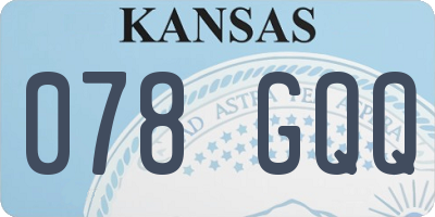 KS license plate 078GQQ