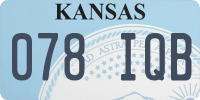 KS license plate 078IQB