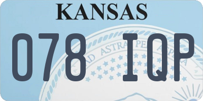 KS license plate 078IQP